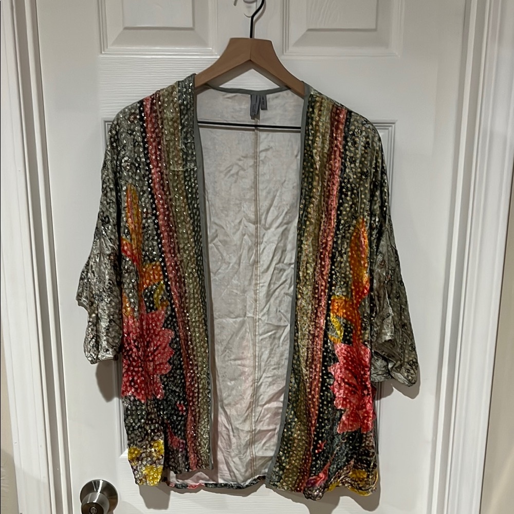 Women’s Floral Kimono Cardigan, One Size